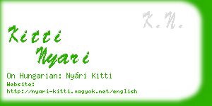 kitti nyari business card